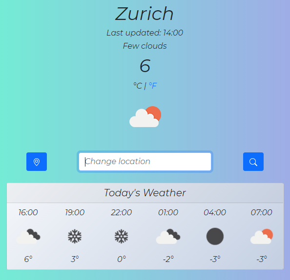 Vanilla JS Weather Application